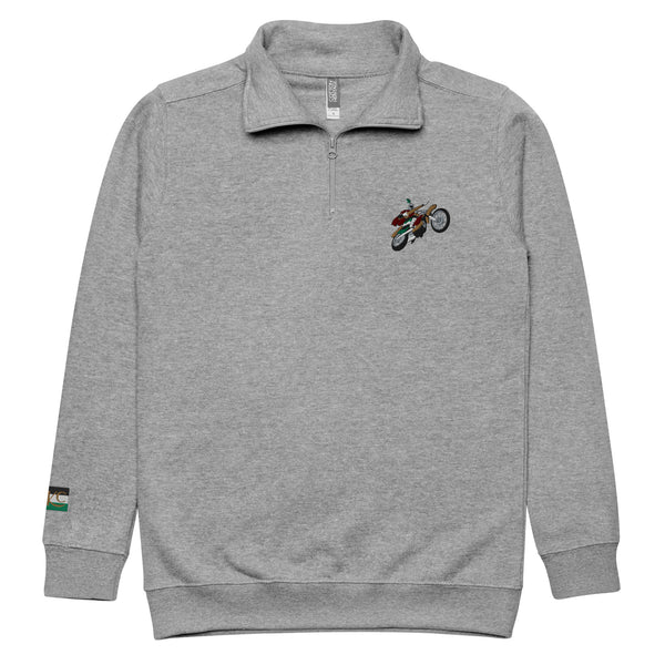 Unisex fleece pullover BIKER + Pali Flag